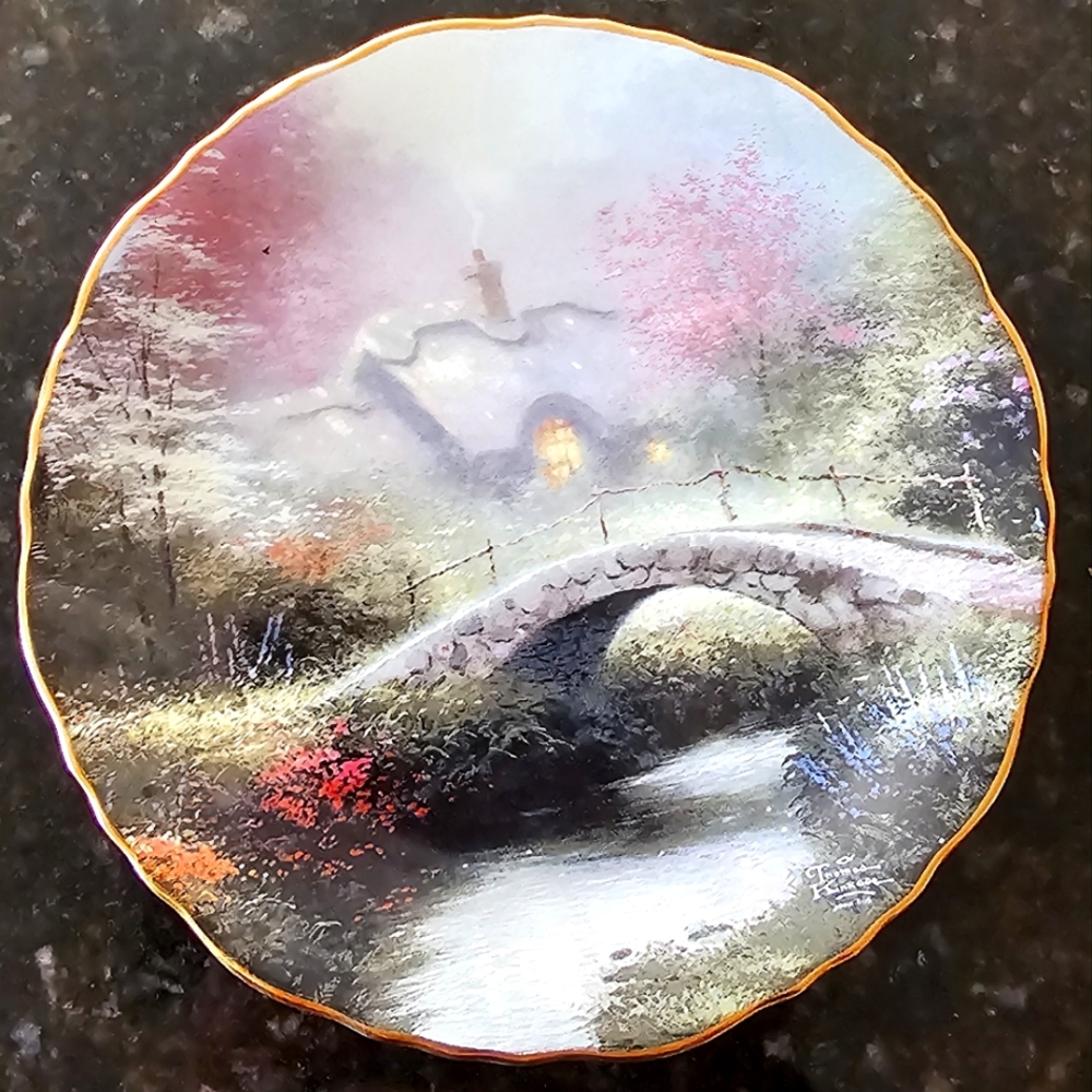 Thomas Kinkade decorative plates.